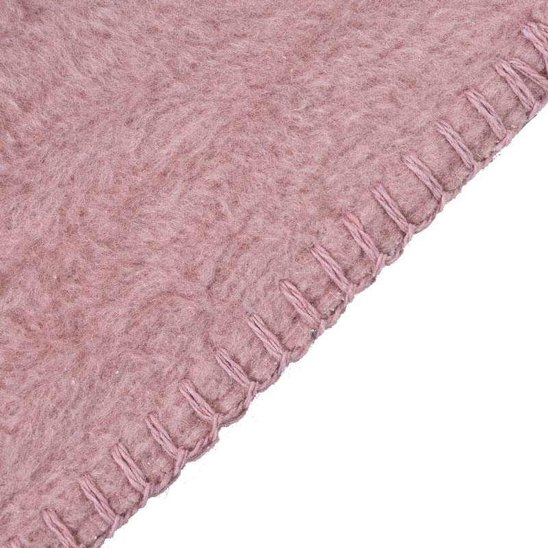 4 Плед 150x200см Pappel Cotton, розовый с серым фото 2
