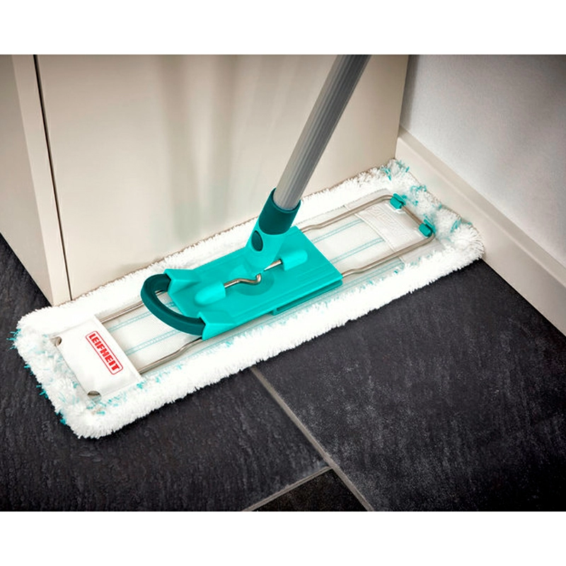 Швабра с рифленой ручкой Leifheit Hausrein micro duo, цвет серебряный фото 5