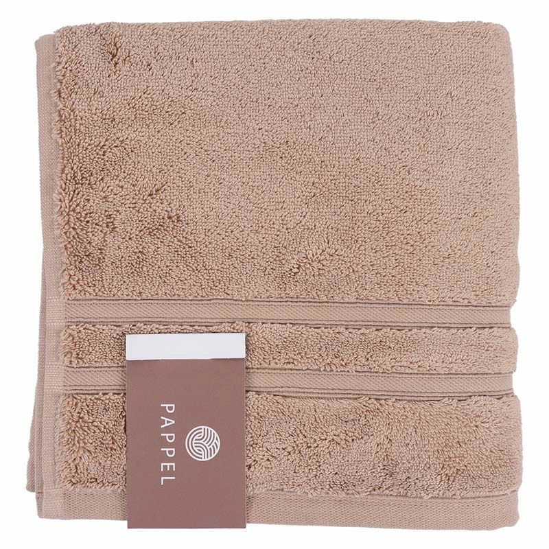 2 Полотенце махровое Pappel Cirrus/S 70x140см, цвет бежевый фото 2