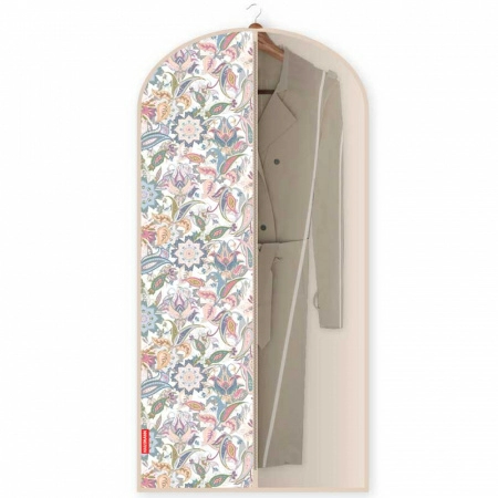 Полноразмерное изображение Чехол для одежды Hausmann Paisley 60x137см, бежевый фото 1