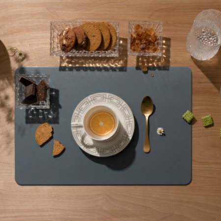 4 Салфетка сервировочная Zapel Eco Leather blue фото 4