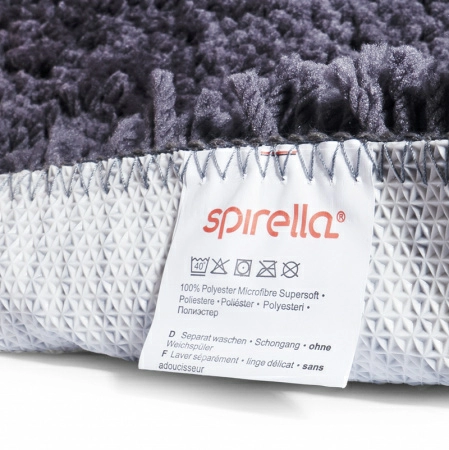 7 Коврик для туалета Spirella Highland 55х55см, серый фото 7