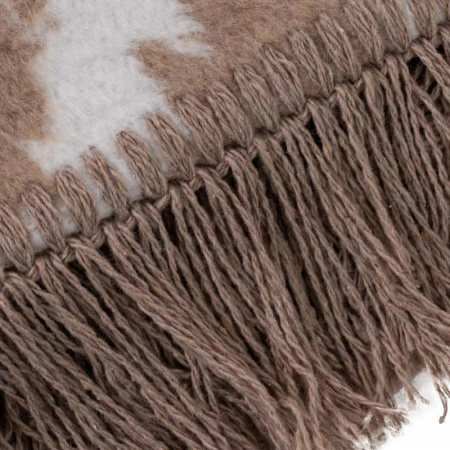 5 Плед 150x200см Pappel Cotton, красный с бежевым фото 4