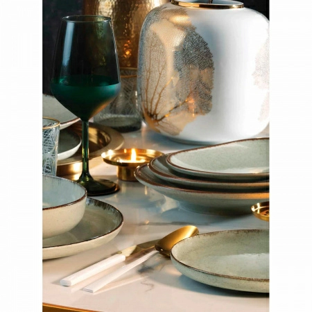 Блюдце Kutahya Pearl Lima 12см, синий фото 3