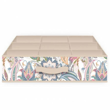 2 Органайзер для хранения Hausmann Paisley 35x27x9см, бежевый фото 3