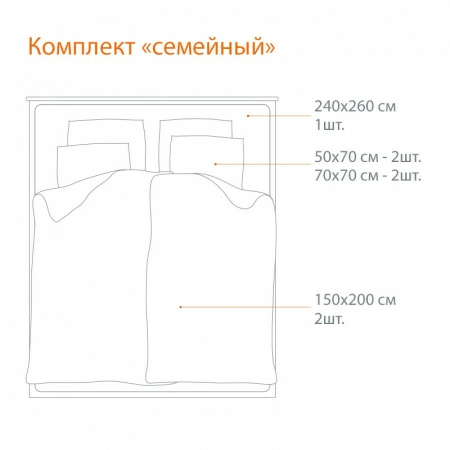 Комплект постельного белья семейный Pappel Jacquard Brown фото 4